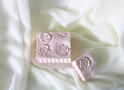 Rose Garden Soap – Handmade Goat’s Milk Soap with Pink French Clay & Geranium