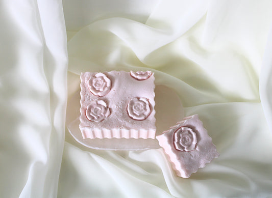 Rose Garden Soap – Handmade Goat’s Milk Soap with Pink French Clay & Geranium