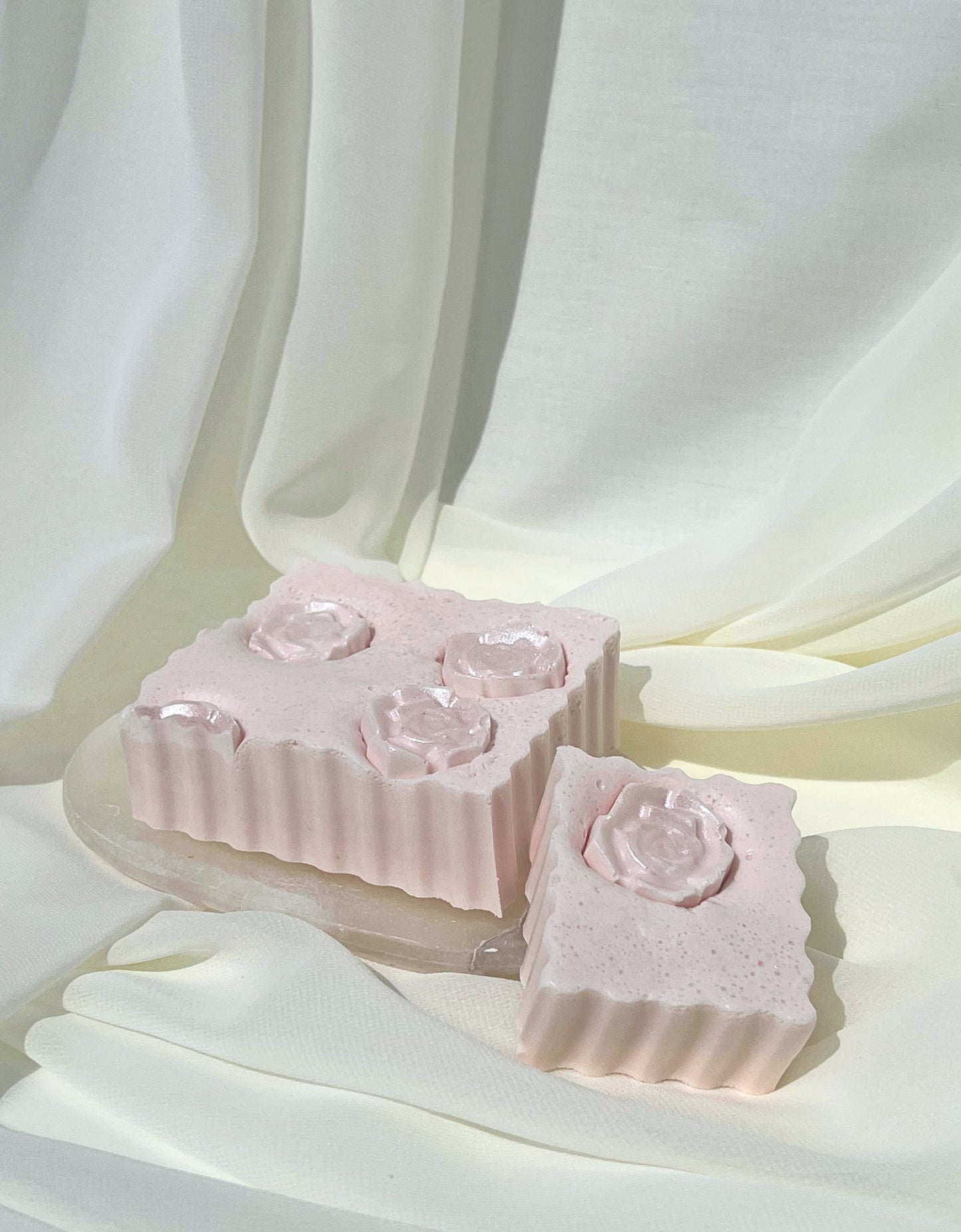 Rose Garden Soap – Handmade Goat’s Milk Soap with Pink French Clay & Geranium