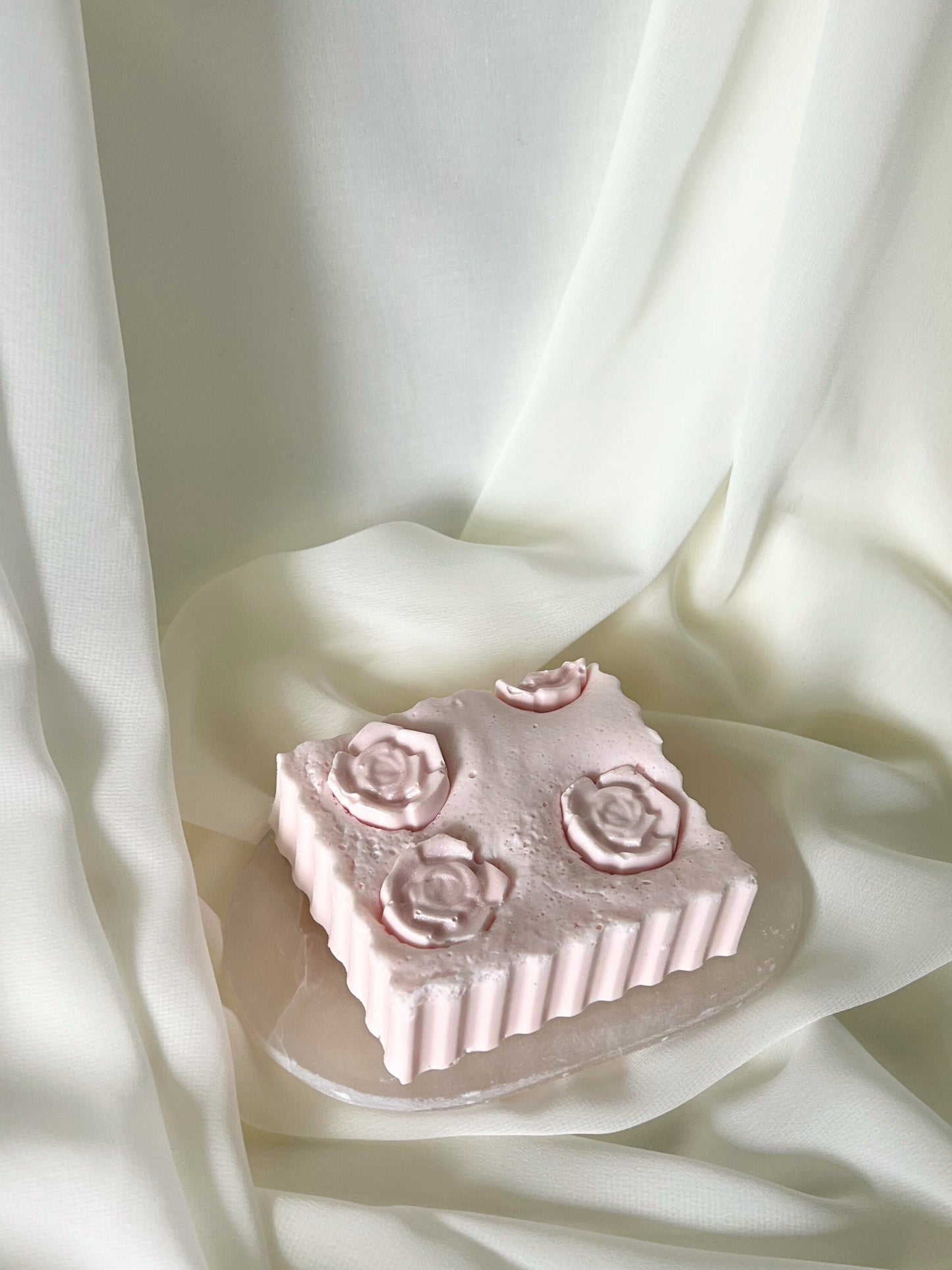 Rose Garden Soap – Handmade Goat’s Milk Soap with Pink French Clay & Geranium