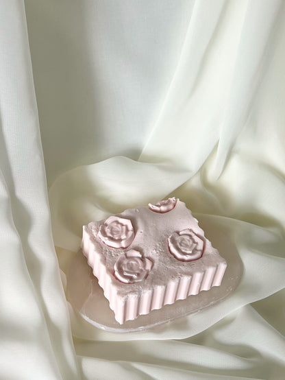 Rose Garden Soap – Handmade Goat’s Milk Soap with Pink French Clay & Geranium